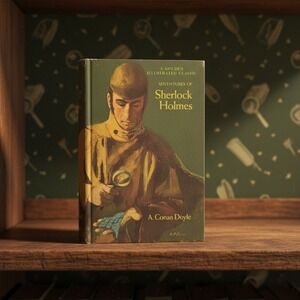 Adventures of Sherlock Holmes A Conan Doyle Golden Illustrated Classic Book 1965